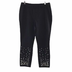 Isaac‎ Mizrahi Live Black Pull On Pants Embellished